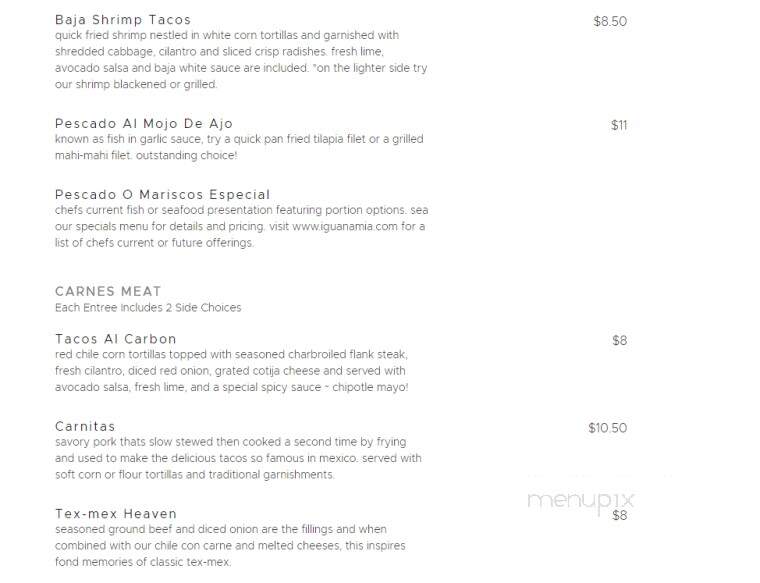 Iguana Mia Mexican Restaurant - Cape Coral, FL menu_pic