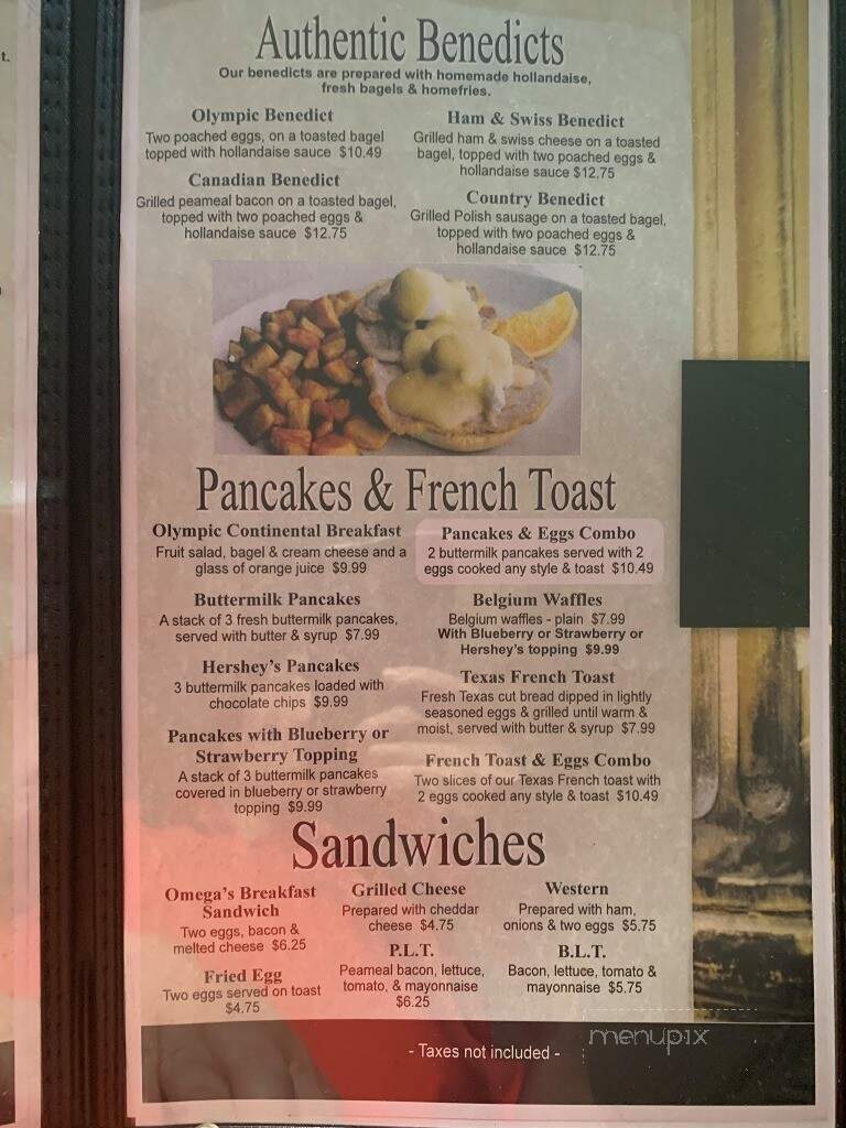 Omega Family Restaurant - Kitchener, ON menu_pic