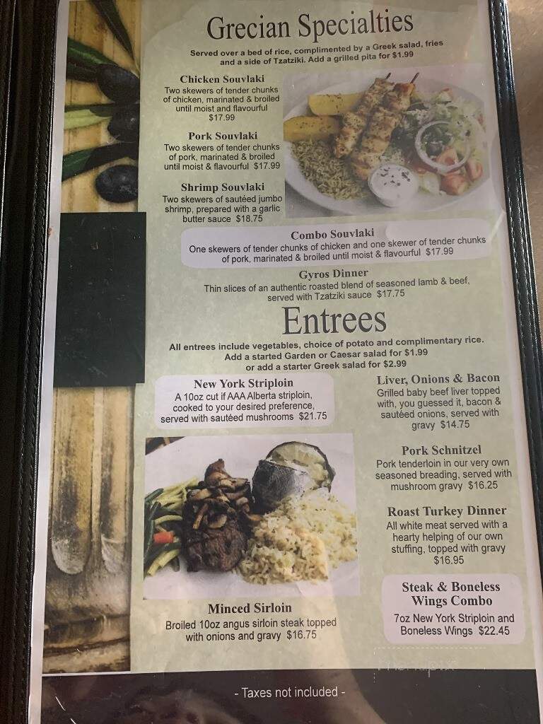 Omega Family Restaurant - Kitchener, ON menu_pic