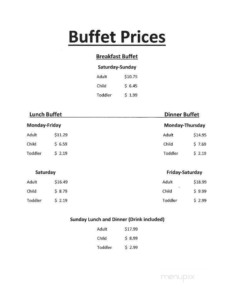 Mountain Gate Family Restaurant - Thurmont, MD menu_pic