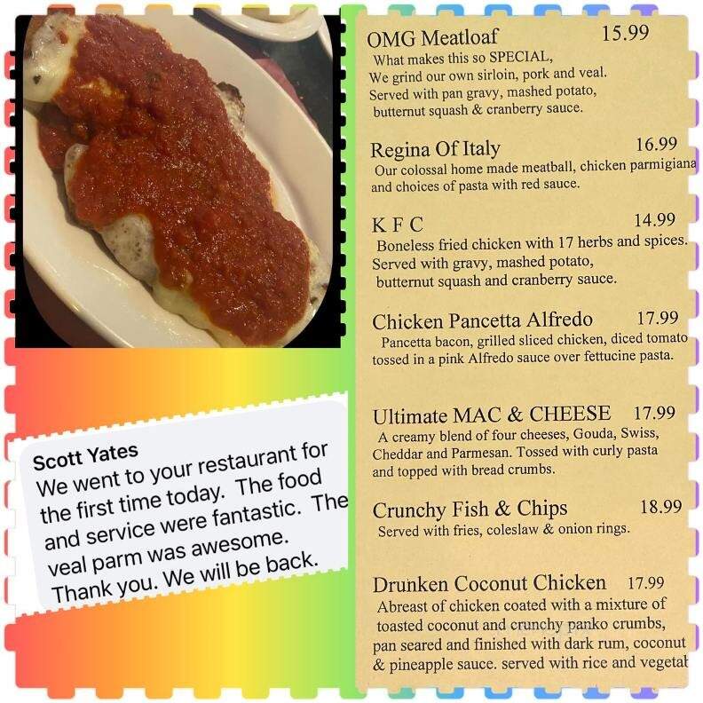 Jason's Tavern - South Dennis, MA menu_pic