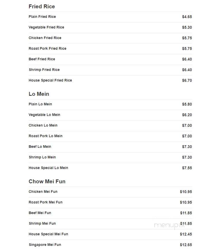 Hop-Shing Kitchen - Long Branch, NJ menu_pic