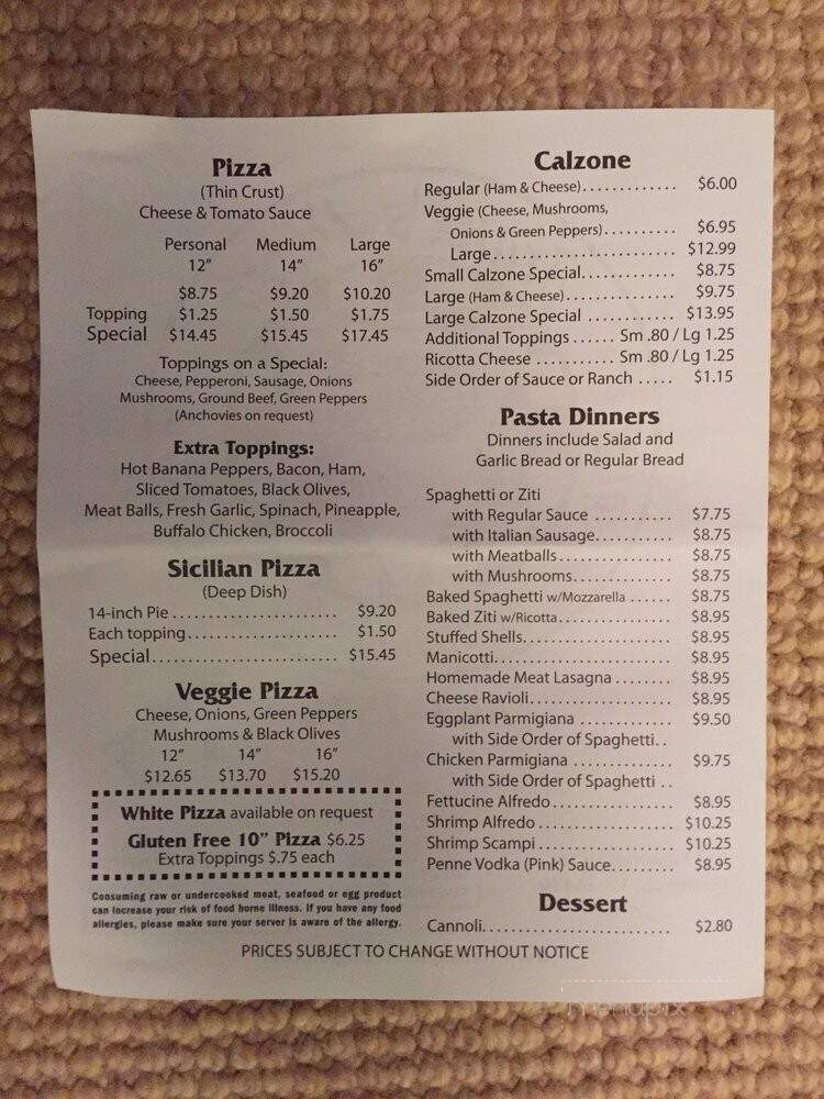 Frank's Pizza & Subs - Lexington, VA