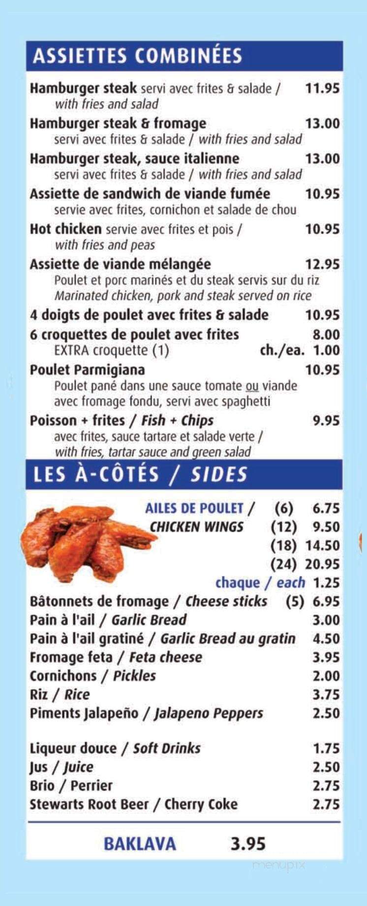 Cal's Pizza - Val-Morin, QC menu_pic