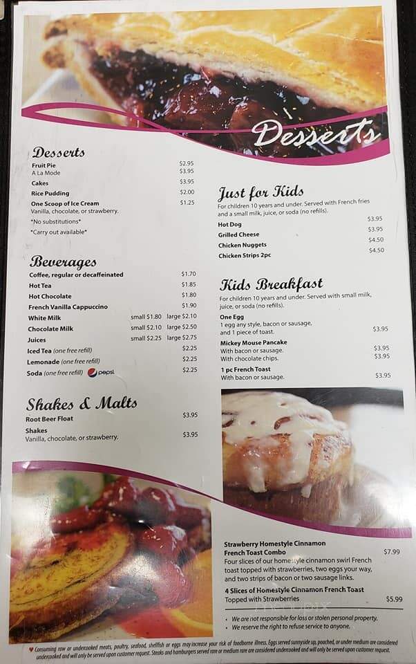Bay View Family Restaurant - Green Bay, WI menu_pic