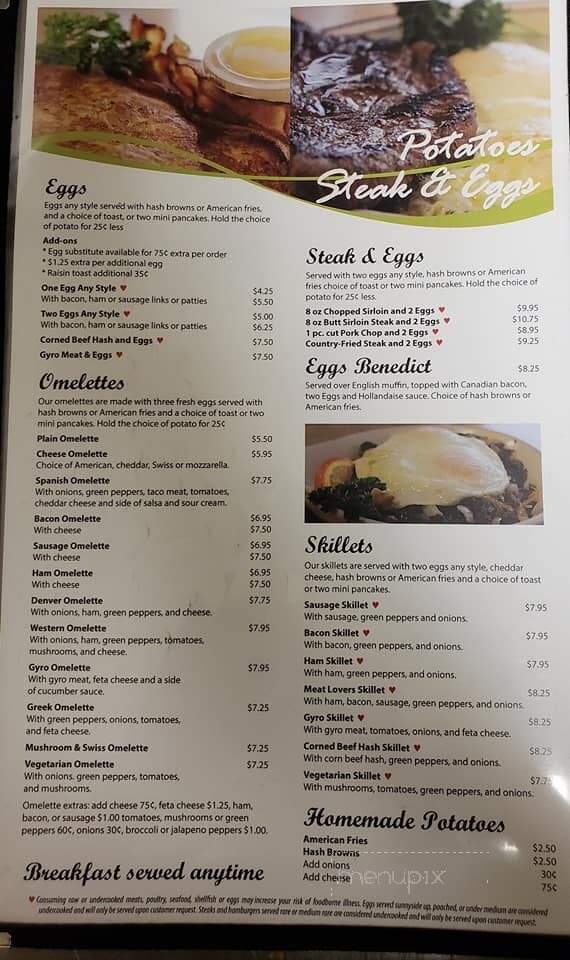 Bay View Family Restaurant - Green Bay, WI menu_pic