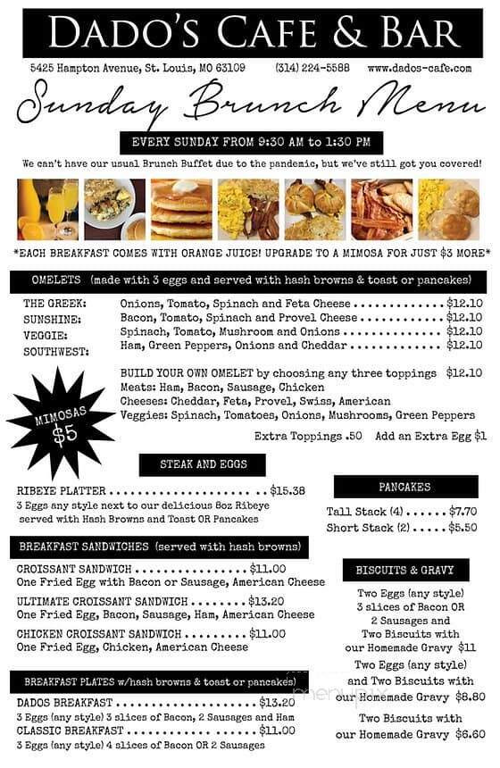 Dados Cafe - Saint Louis, MO menu_pic