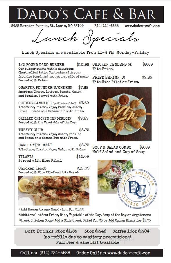 Dados Cafe - Saint Louis, MO menu_pic