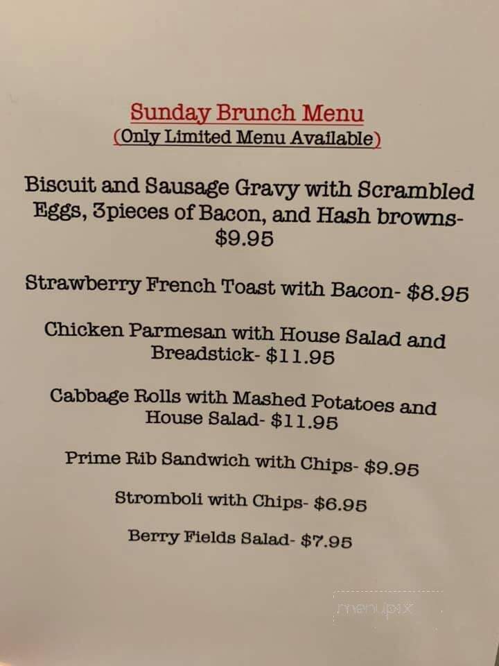 Cambridge Grill - Evansville, IN menu_pic