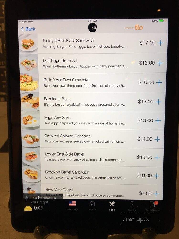 Loft - Jamaica, NY menu_pic