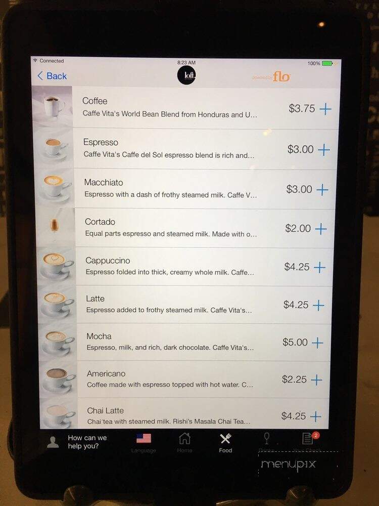 Loft - Jamaica, NY menu_pic