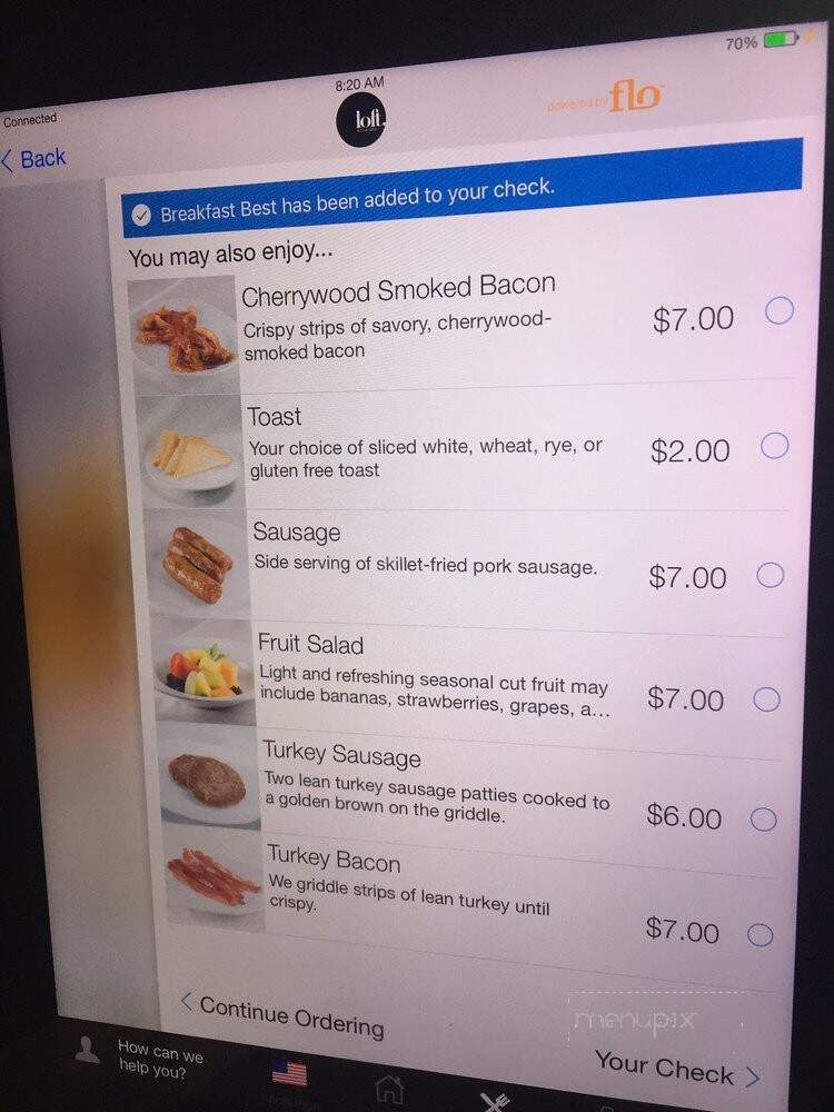 Loft - Jamaica, NY menu_pic