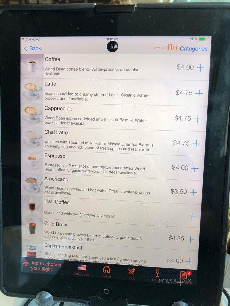 Loft - Jamaica, NY menu_pic