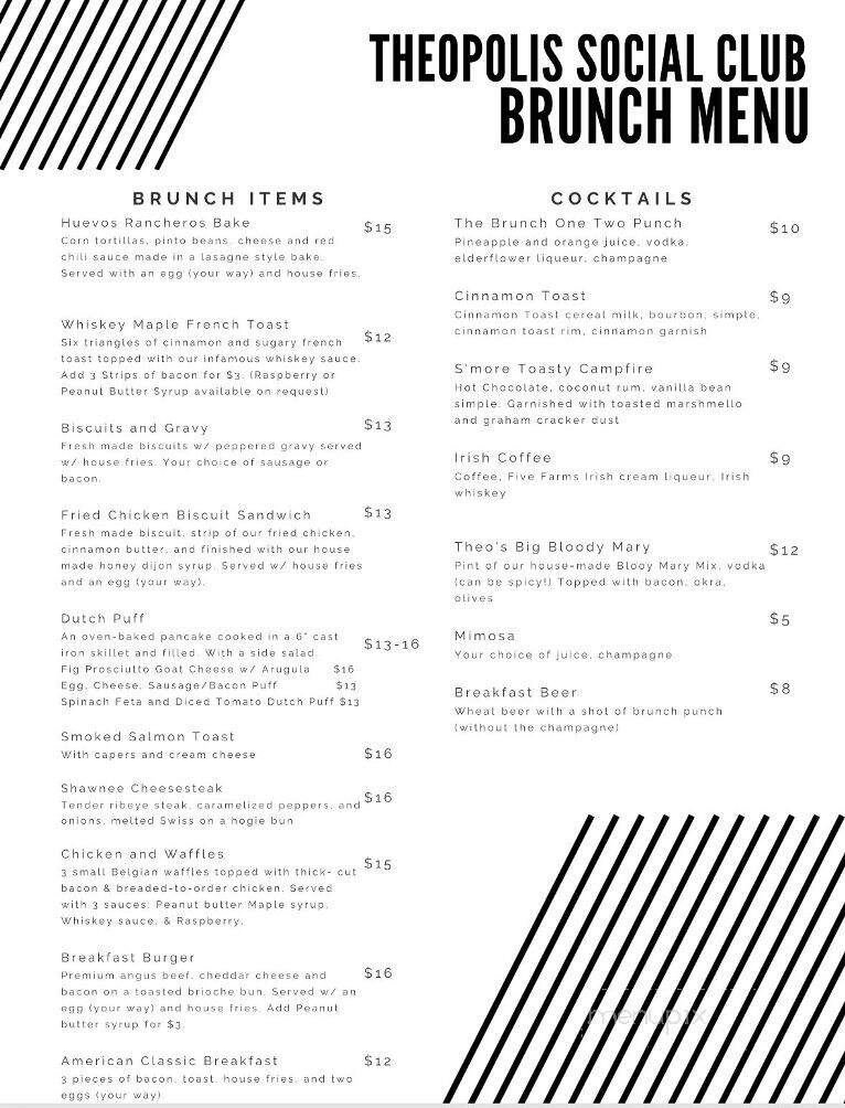 Theopolis Social Club - Shawnee, OK menu_pic