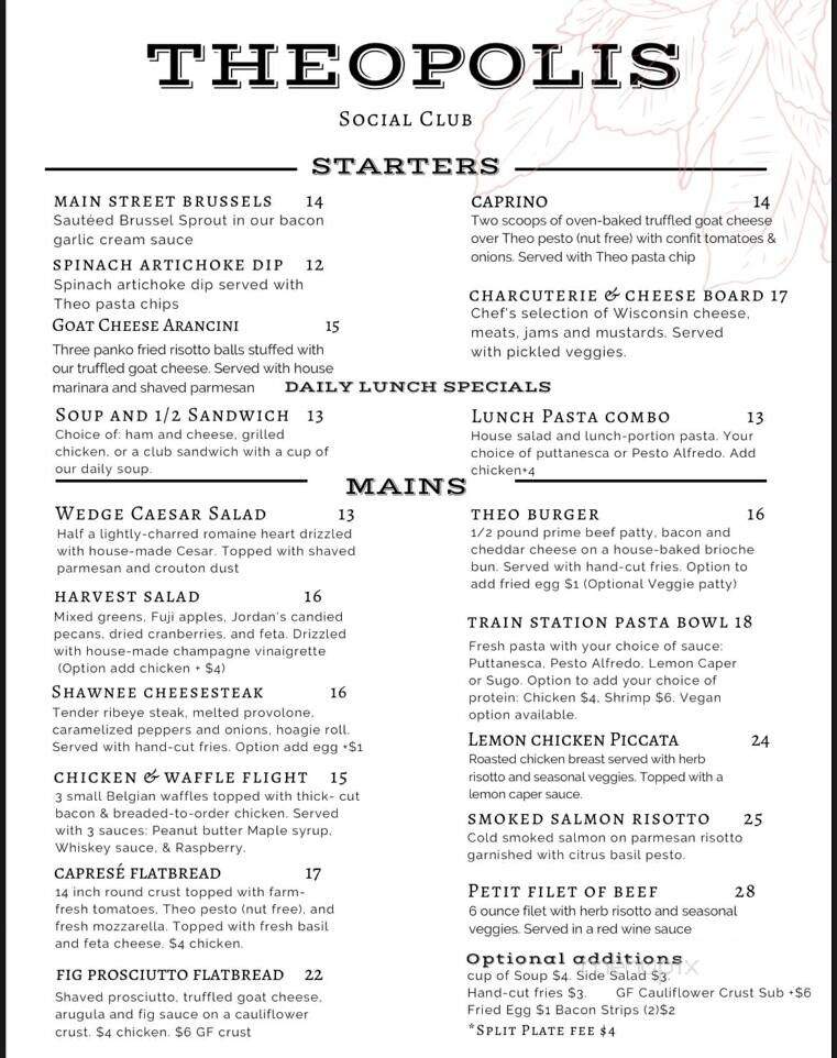 Theopolis Social Club - Shawnee, OK menu_pic