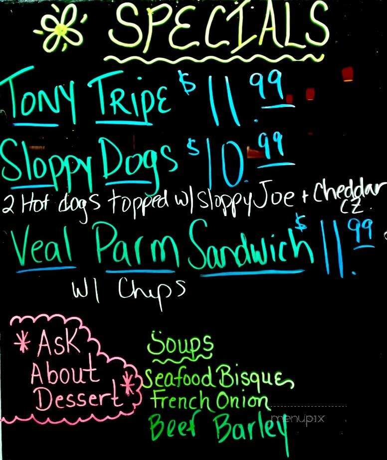 SouthBay Bar and Grill - Rochester, NY menu_pic