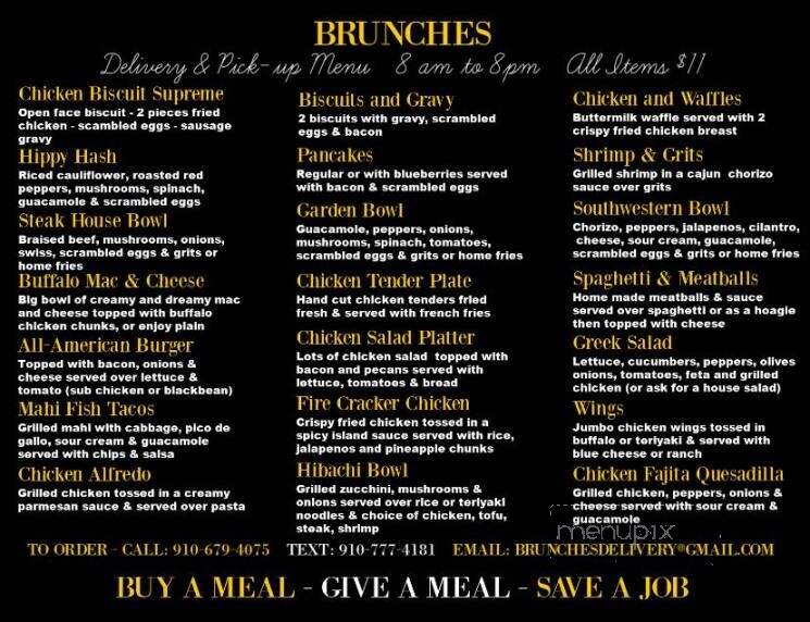 Brunches - Wilmington, NC menu_pic