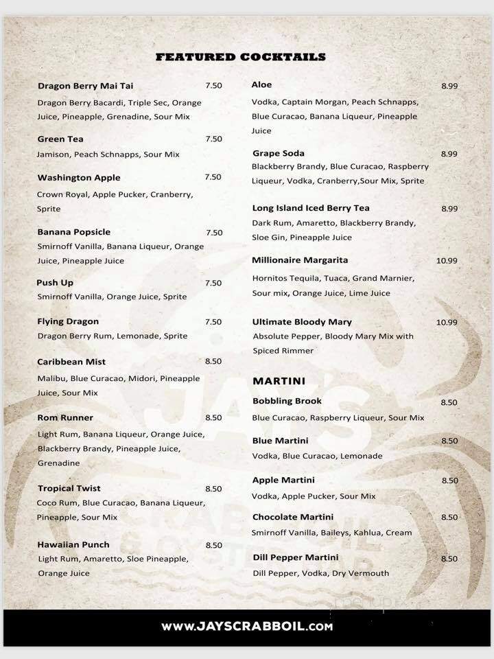 Jay's Crab Boil & Oyster Bar - Pickerington, OH menu_pic
