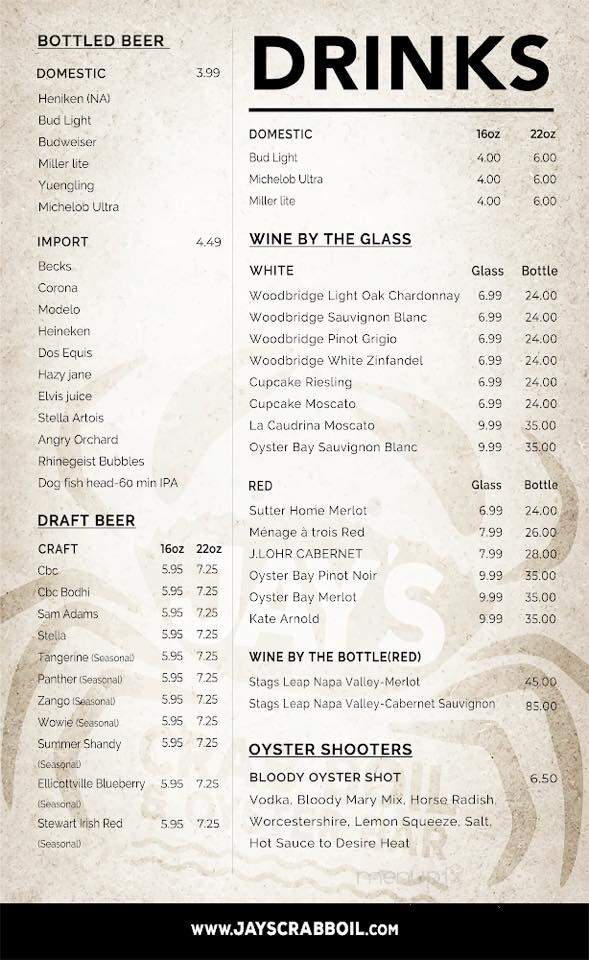 Jay's Crab Boil & Oyster Bar - Pickerington, OH menu_pic