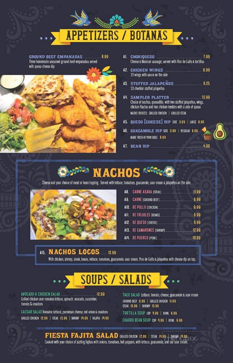 Pedro's Taco & Tequila Bar - Slidell, LA menu_pic
