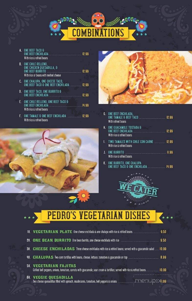 Pedro's Taco & Tequila Bar - Slidell, LA menu_pic
