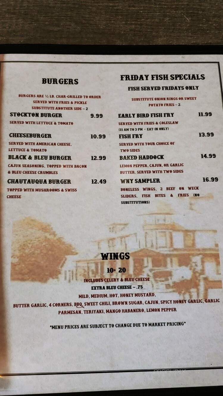 Stockton Grill - Stockton, NY menu_pic