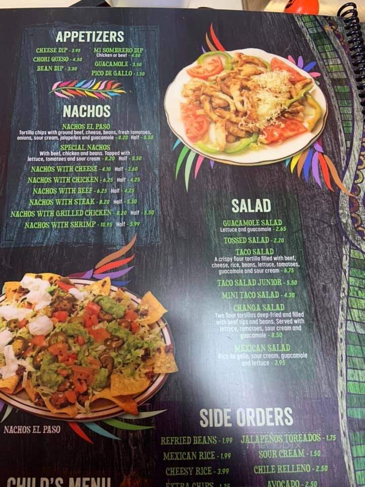 Mi Sombrero - Hazlehurst, GA menu_pic