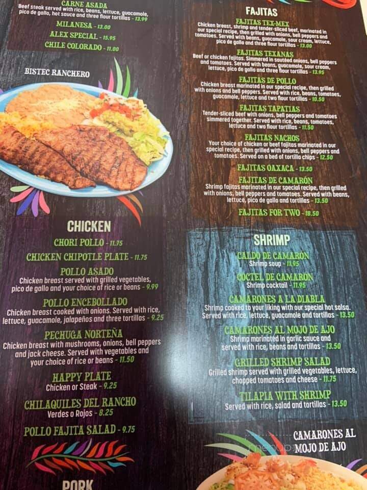 Mi Sombrero - Hazlehurst, GA menu_pic