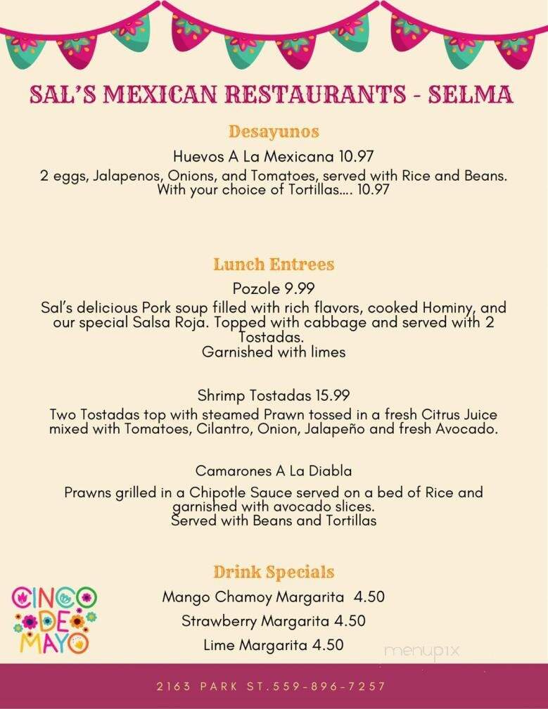 Sal's Mexican Restaurant - Selma, CA