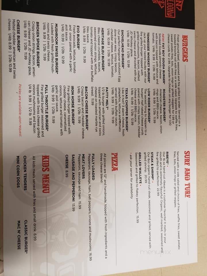 Iron Horse Grill & Saloon - Cokato, MN menu_pic