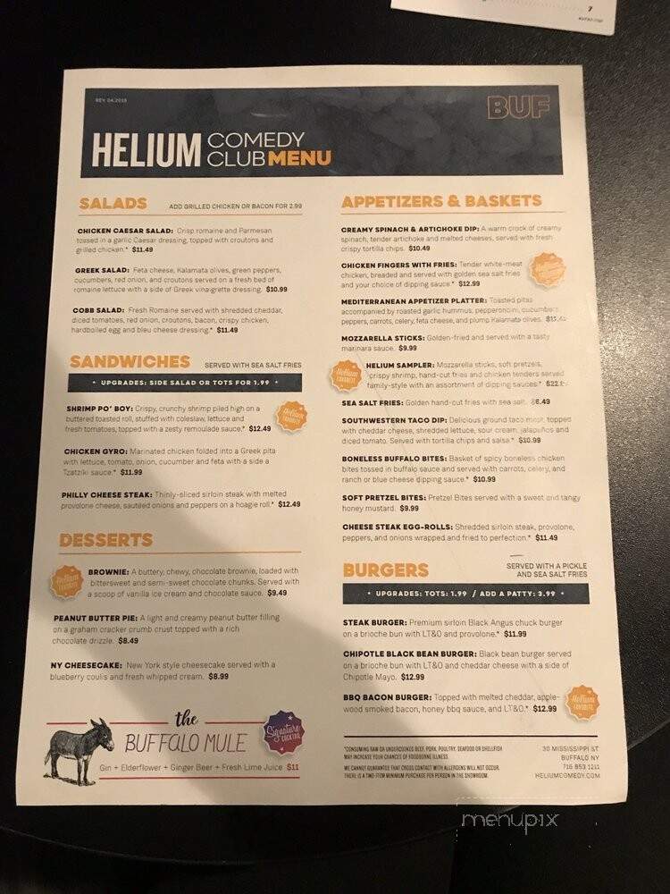 Elements at Helium Comedy Club - Buffalo, NY