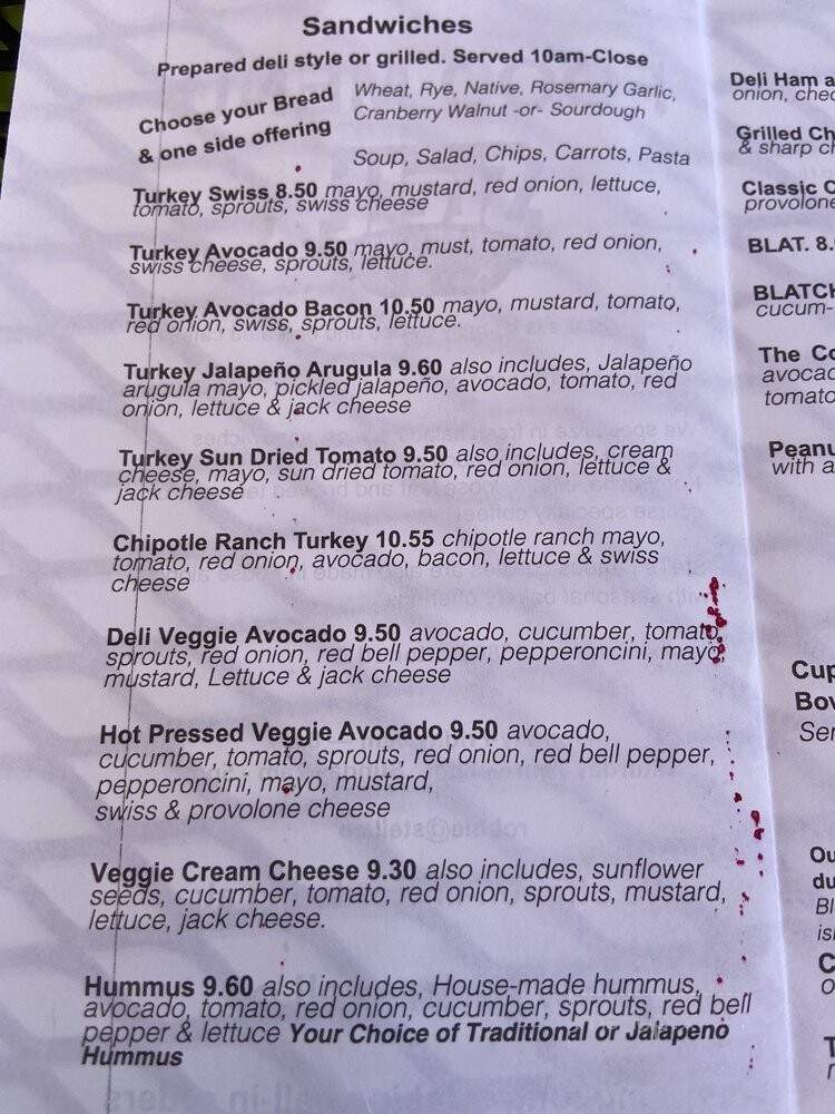 Stell Coffee and Tea Co. - Redlands, CA menu_pic