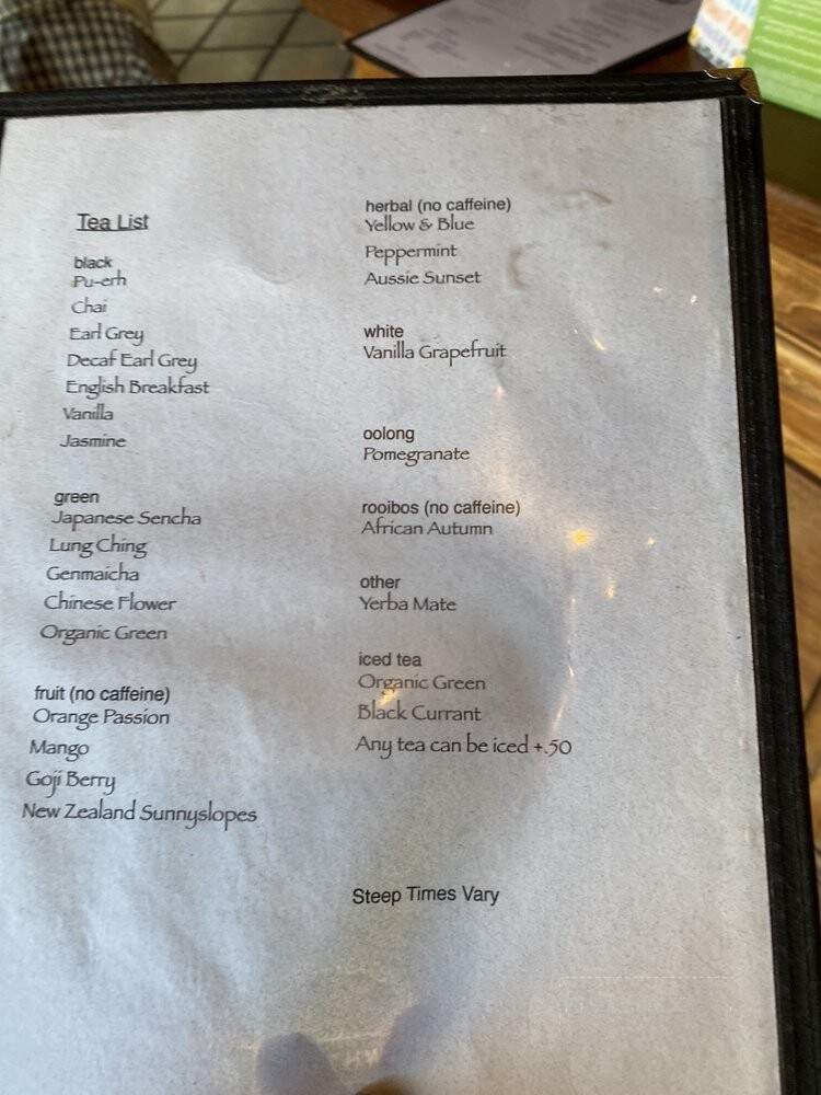 Stell Coffee and Tea Co. - Redlands, CA menu_pic