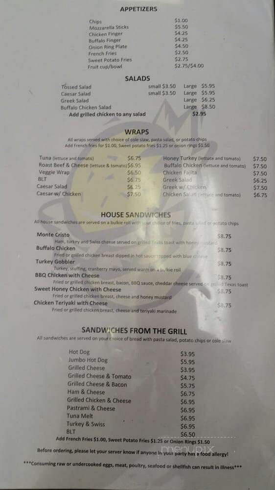 O.B.'s Cafe - North Quincy, MA menu_pic