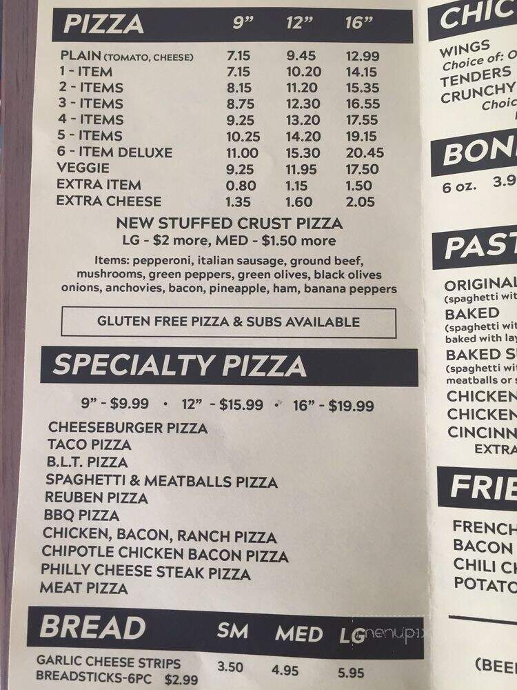 Donna D's Pizza - Ashland, OH menu_pic