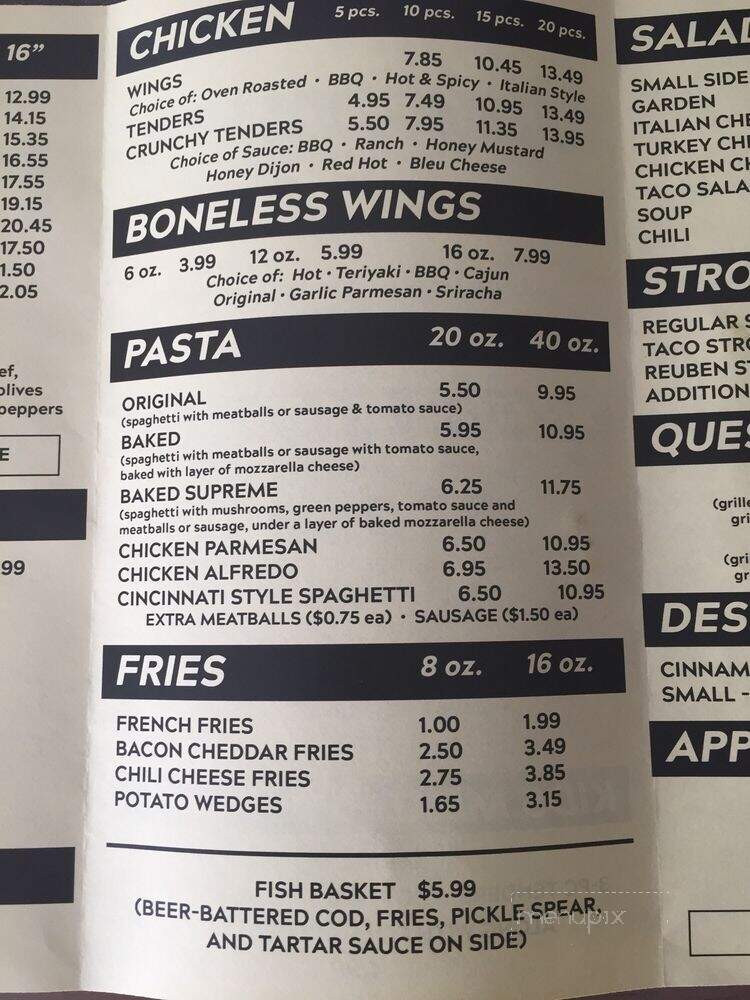 Donna D's Pizza - Ashland, OH menu_pic