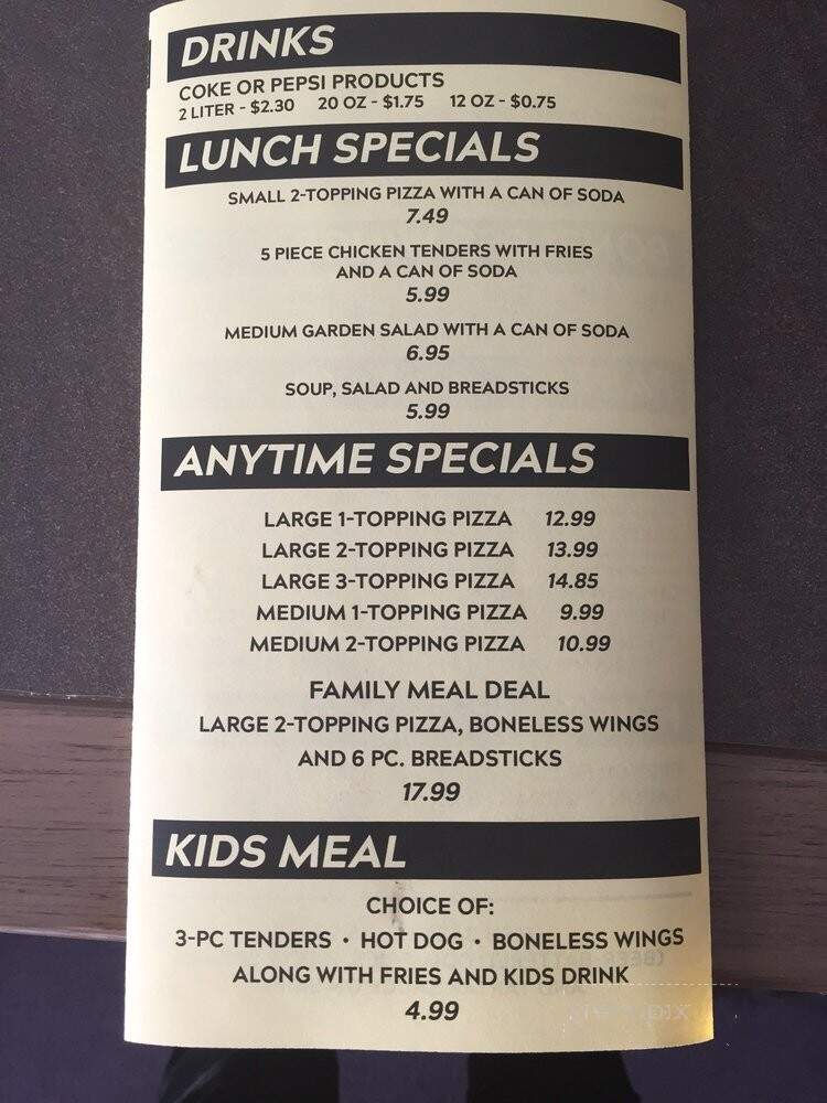 Donna D's Pizza - Ashland, OH menu_pic