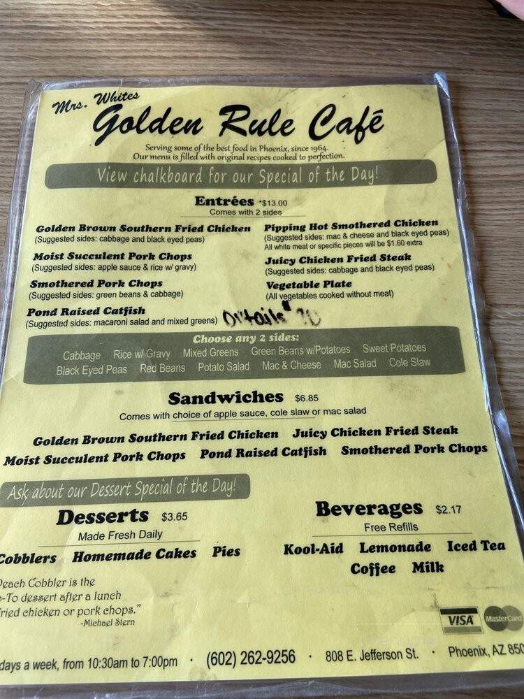 Mrs White's Golden Rule Cafe - Phoenix, AZ