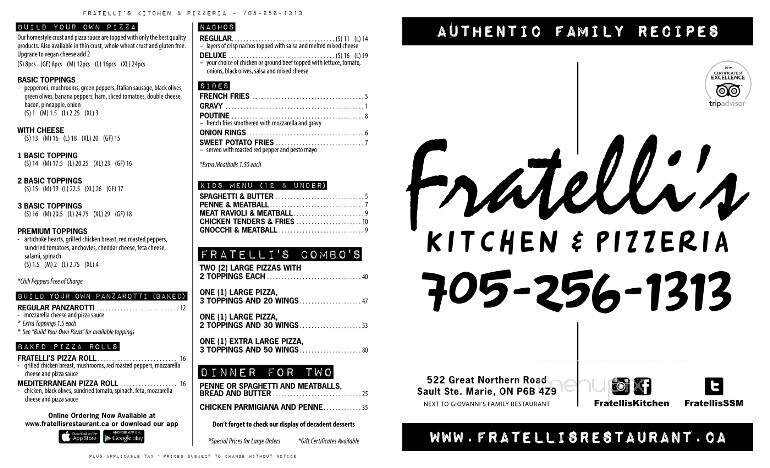 Fratellis Kitchen - Sault Ste Marie, ON