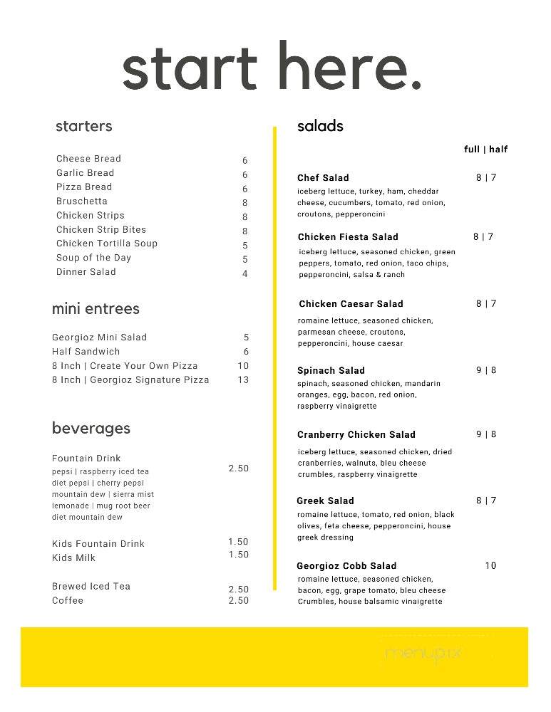 Papa Georgio's - Colfax, IA menu_pic