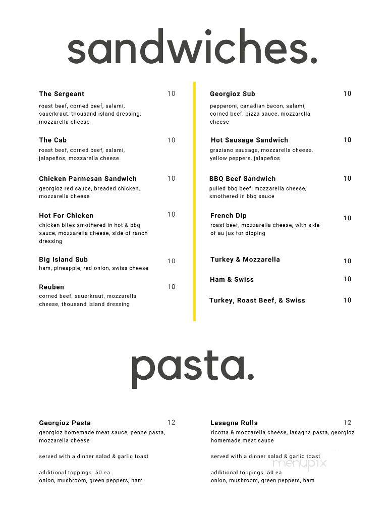 Papa Georgio's - Colfax, IA menu_pic