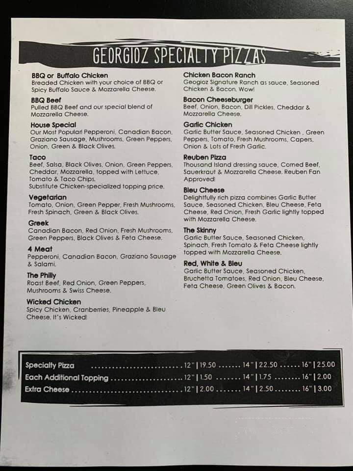 Papa Georgio's - Colfax, IA menu_pic