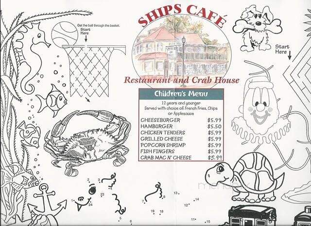 Ships Cafe & Pub - Catonsville, MD menu_pic