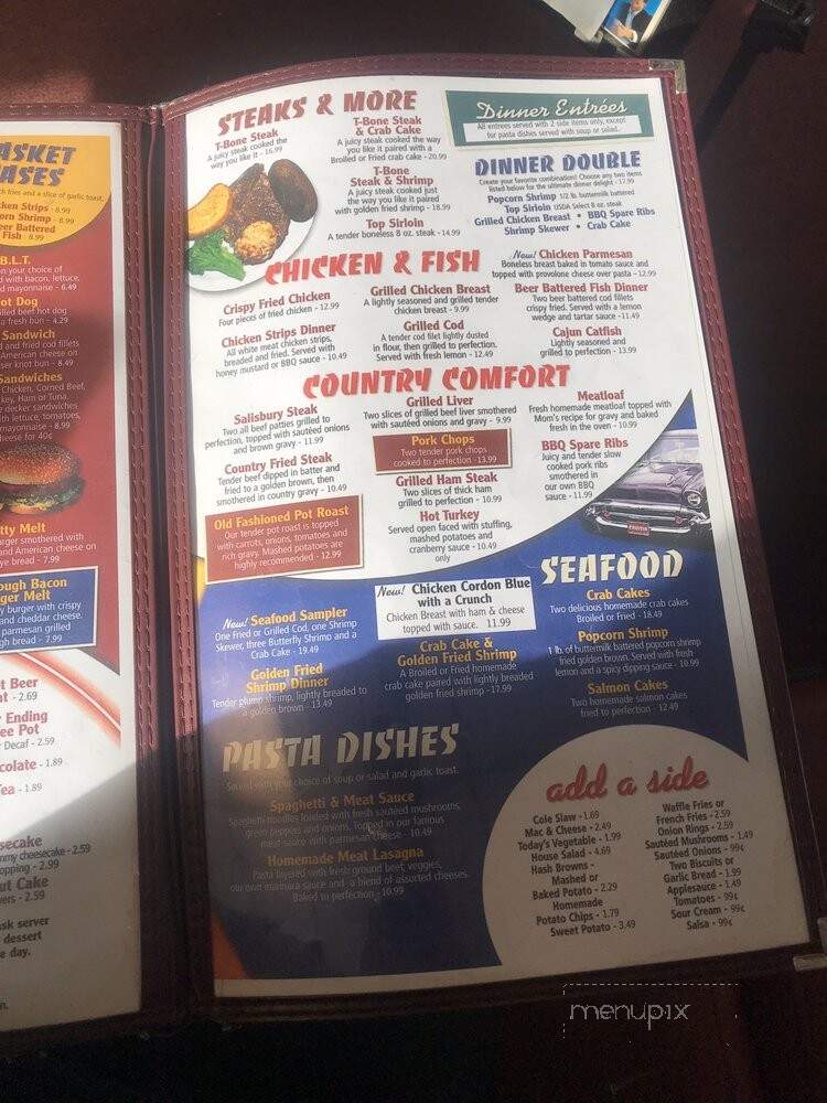 Shirley's Family Diner - Catonsville, MD menu_pic