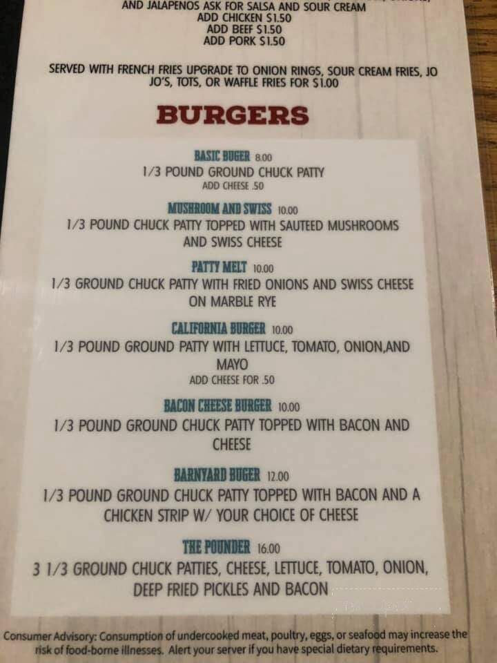 St Mathias Bar & Grill - Fort Ripley, MN menu_pic