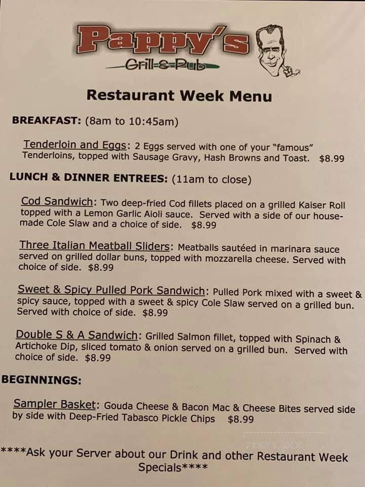 Pappy's Grill & Pub - Saint Joseph, MO menu_pic