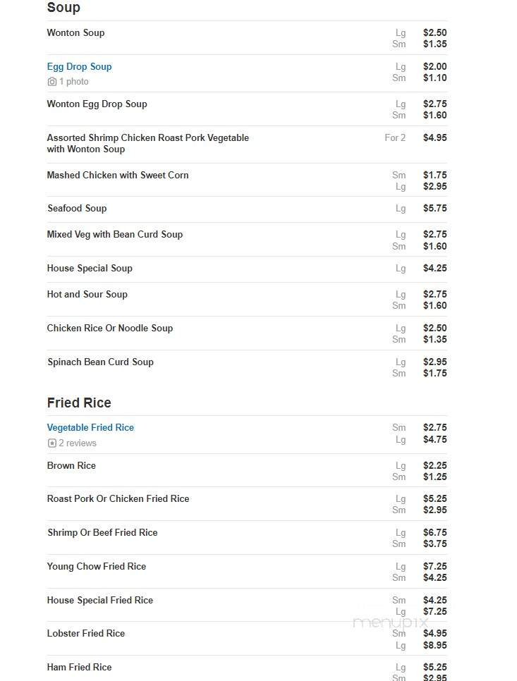 Quality Chef Chinese Restaurant - Bronx, NY menu_pic