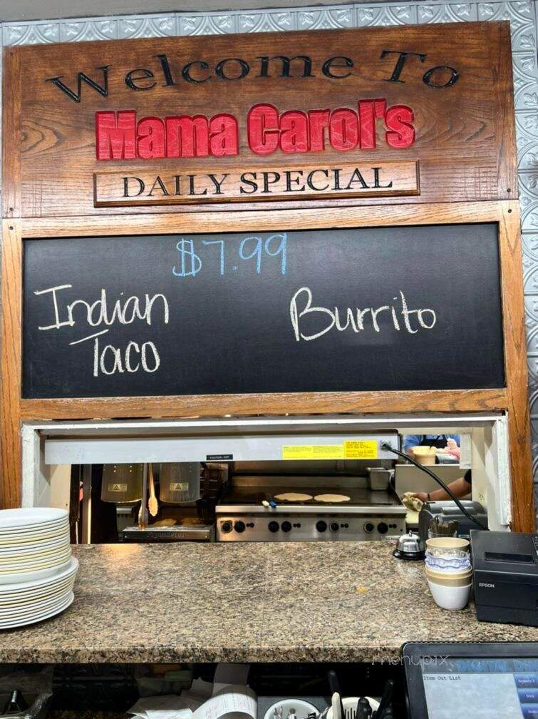Mama Carol's Kitchen - Chickasha, OK menu_pic