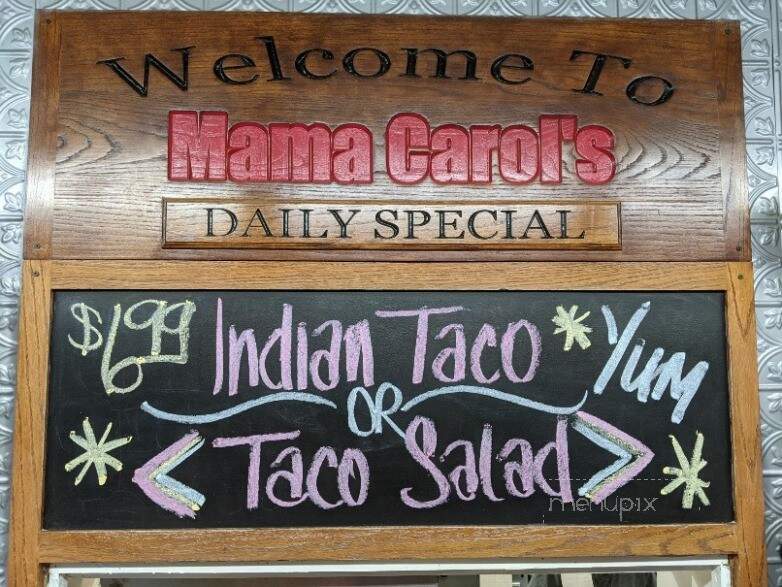 Mama Carol's Kitchen - Chickasha, OK menu_pic