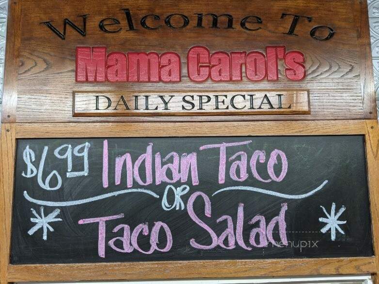 Mama Carol's Kitchen - Chickasha, OK menu_pic
